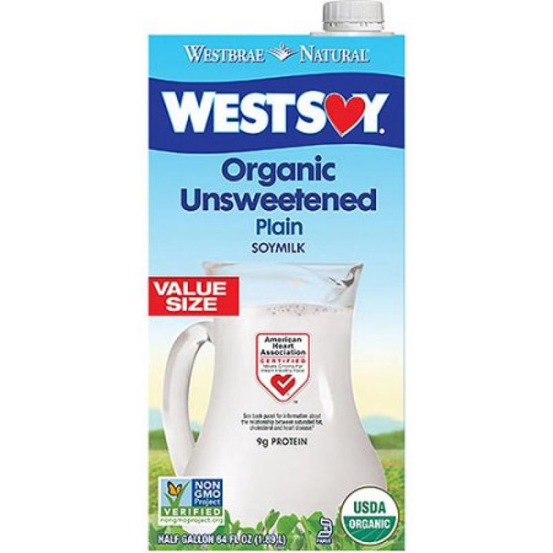 West Soy Organic Unsweetened Soymilk, 65 Fl oz