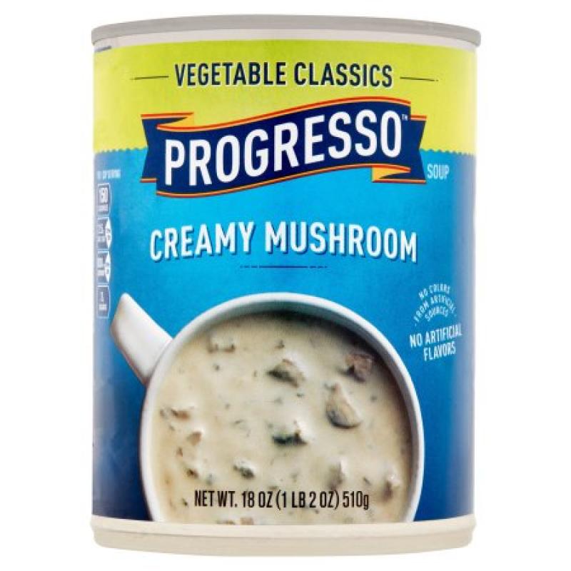 Progresso Gluten Free Vegetable Classics Creamy Mushroom Soup 18 oz Can