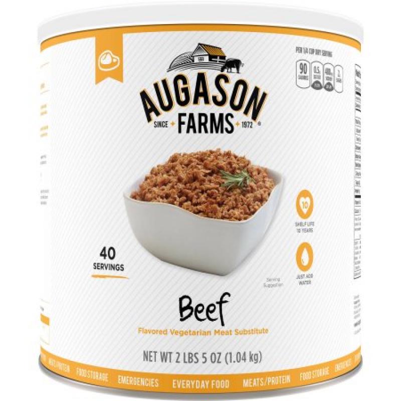 Augason Farms Emergency Food Beef Vegetarian Meat Substitute, 37 oz