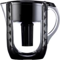 Brita 10 Cup Grand BPA Free Water Pitcher with 1 Filter, Bubbles Black