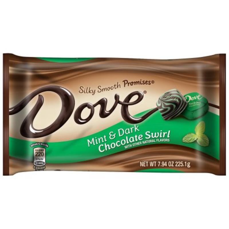 DOVE PROMISES Dark Chocolate Mint Swirl Candy Bag, 7.94 oz