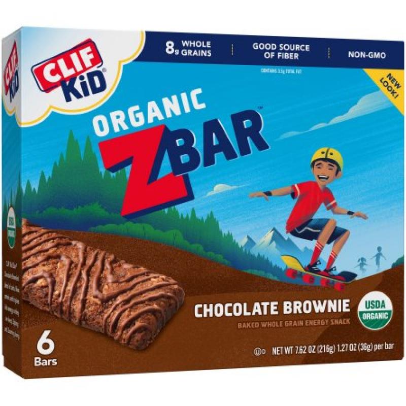 CLIF Kid® Organic ZBar Chocolate Brownie Energy Snack 6-1.27 oz. Bars