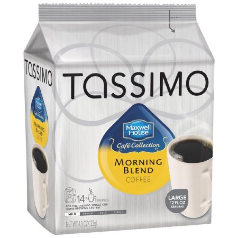 Maxwell House Tassimo Morning Blend Mild Roast Coffee, 14 count, 4.3 OZ (123g)