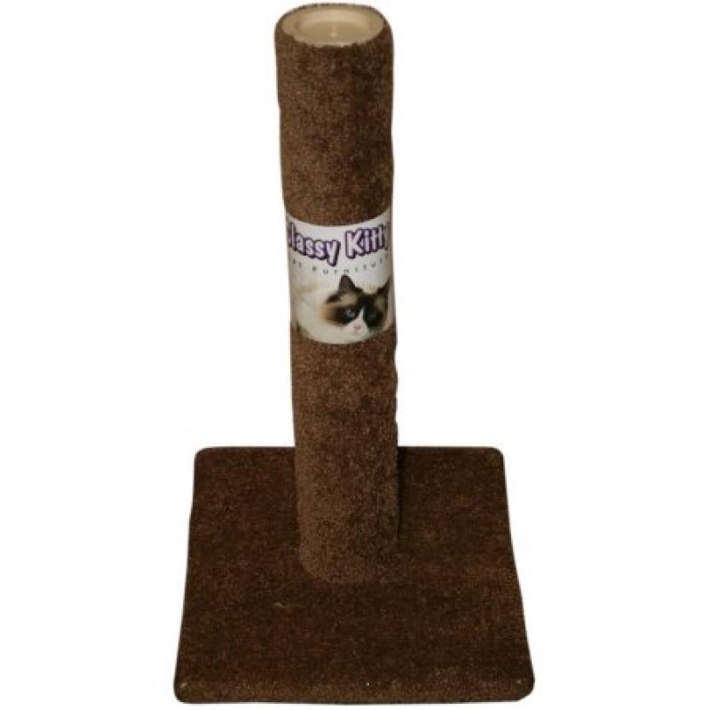Classy Kitty Carpeted Cat Post, 15" x 13.5" x 24.5"H