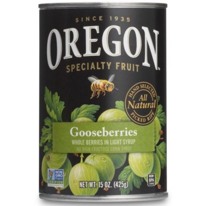 Oregon Fruit Gooseberries In Light Syrup, 15 oz (Pack of 8)