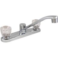 LDR 011 3101 Chrome Double Handle Kitchen Faucet