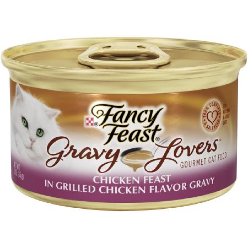 Purina Fancy Feast Gravy Lovers Chicken Feast in Grilled Chicken Flavor Gravy Cat Food 3 oz. Can