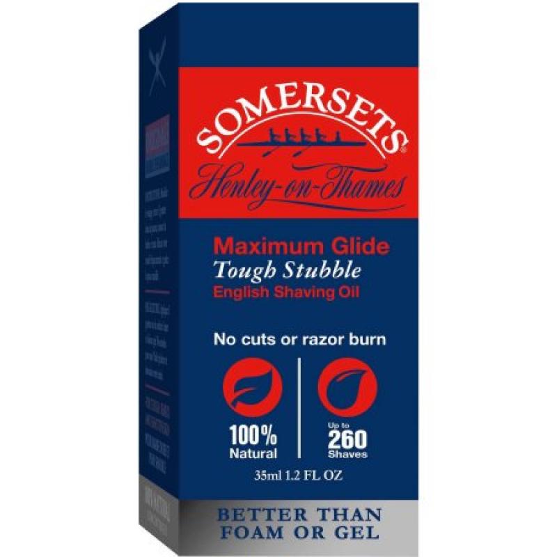 Somersets Maximum Glide Tough Stubble Shave Oil, 0.5 fl oz