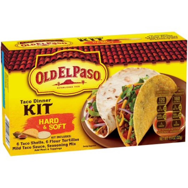 Old El Paso Hard & Soft Taco Dinner Kit 11.4 oz Box