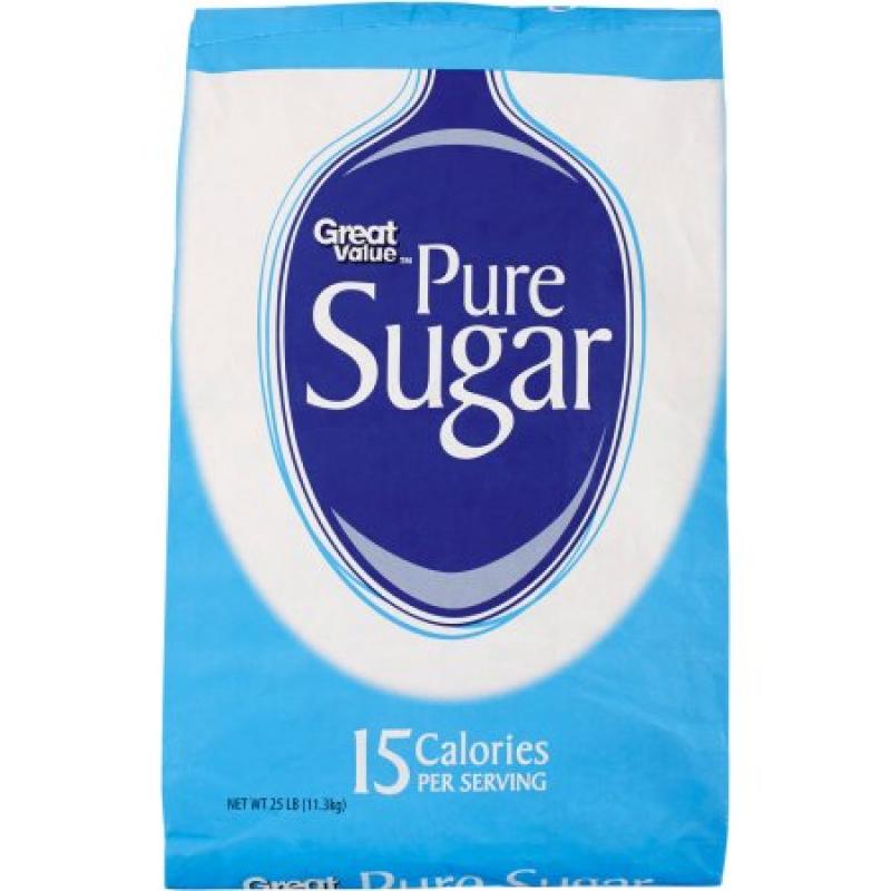 Great Value: Pure Sugar, 25 Lb