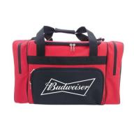 40 Can Duffel bag Budweiser cooler with shoulder straps and handle straps, side and front compartments