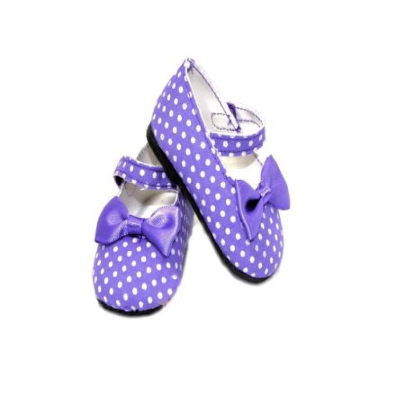 Arianna Polka Dot Purple Mary Jane Shoes