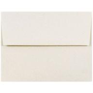 JAM Paper® - A2 (4 3/8 x 5 3/4) Gypsum Passport Recycled Envelope - 1000 envelopes per carton