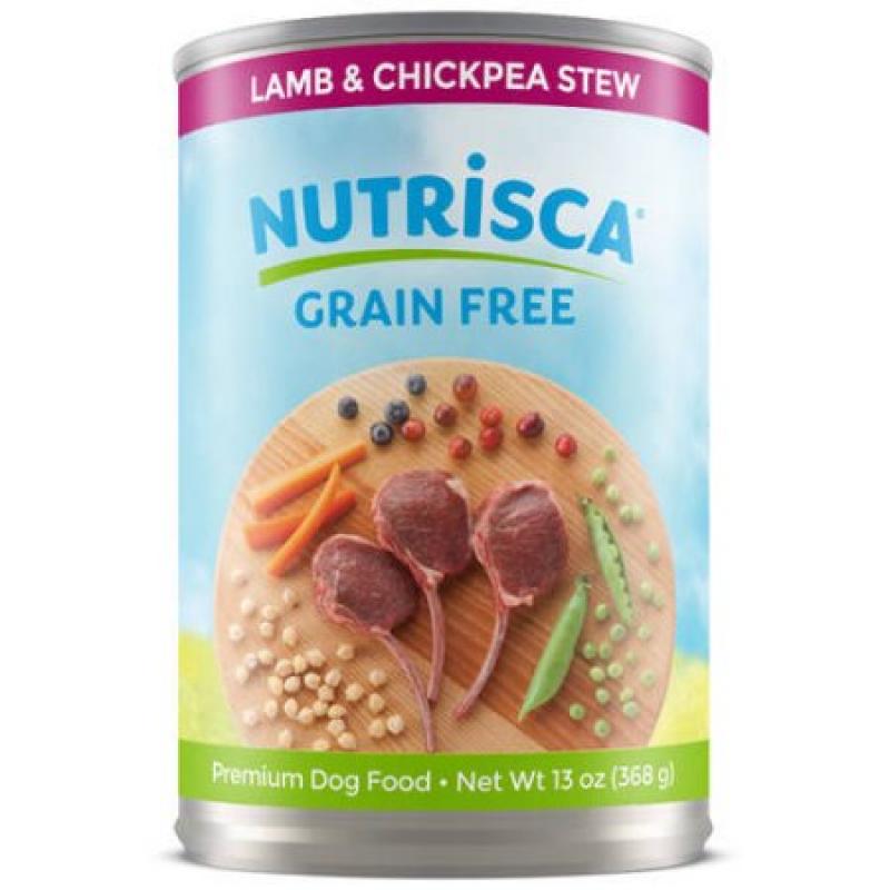 Nutrisca Dog Wet Food Lamb and Chickpea Recipe, 13 oz
