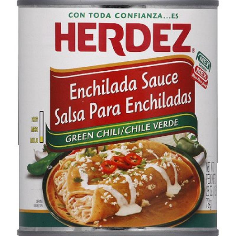 HERDEZ Mild Green Chili Enchilada Sauce, 28 oz, (Pack of 12)