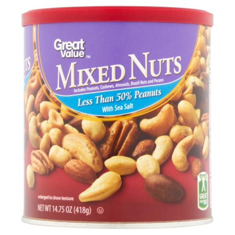 Great Value Mixed Nuts, 14.75 oz