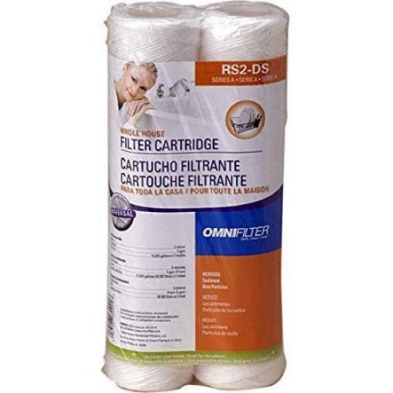 RS2DS OmniFilter Whole House Replacement Water Filter Cartridge, 2pk