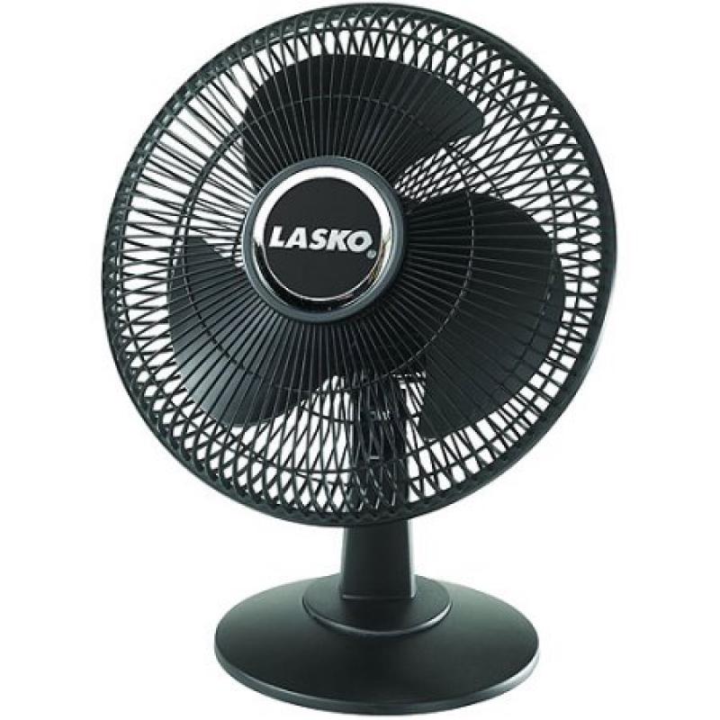 Lasko 12" Desk Fan, Black 2017