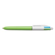 BIC 4-Color Ballpoint Retractable Pen, Assorted Ink, Medium, 2 Per Pack