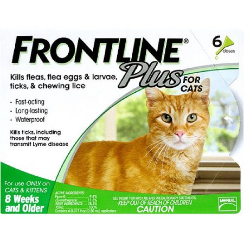 Frontline Plus Flea, Tick And Lice Control For Cats And Kittens 8 Weeks Or Older, 6ct