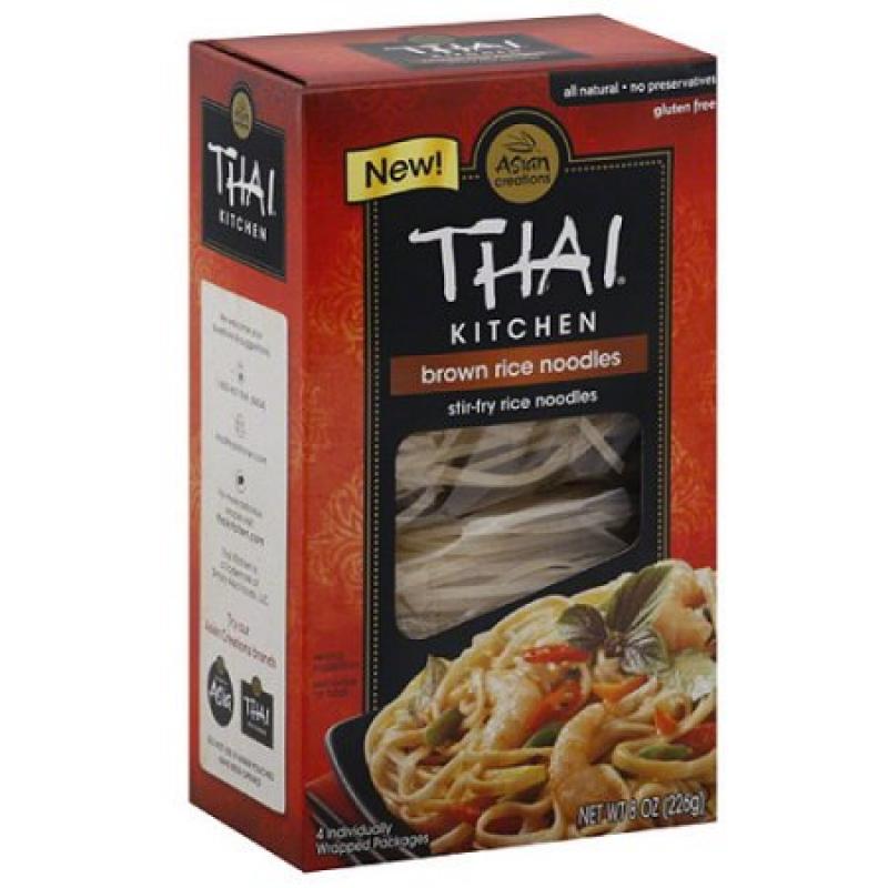 Thai Kitchen Brown Rice Stir-Fry Noodles, 8 oz, (Pack of 6)