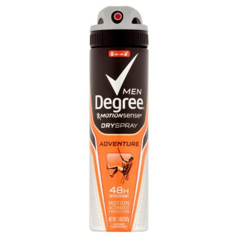 Degree Men MotionSense Adventure Antiperspirant Deodorant Dry Spray, 3.8 oz