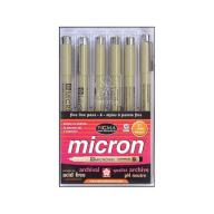 Sakura Micron Pen Set .01 6pc Astd