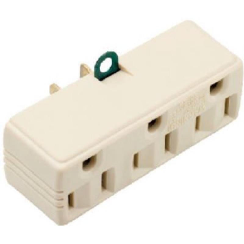 Pass & Seymour 1219ICC10 Triple Adapter 15A Ivory