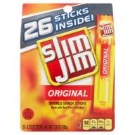 Slim Jim Original Smoked Snack Sticks 26 x 0.28 oz (7.28 oz)