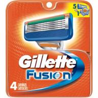 Gillette Fusion Razor Cartridge Refills, 4 Count