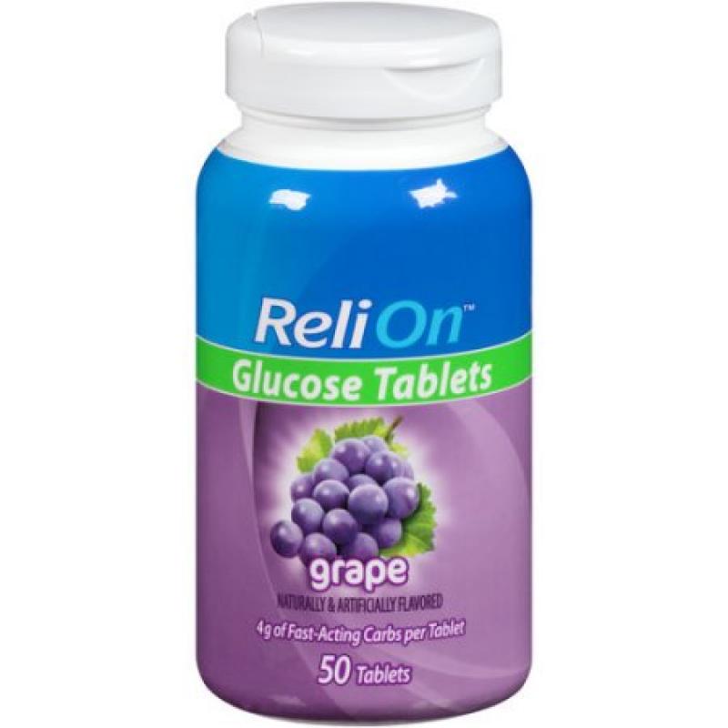 ReliOn(tm) Grape Glucose Tablets, 50 count