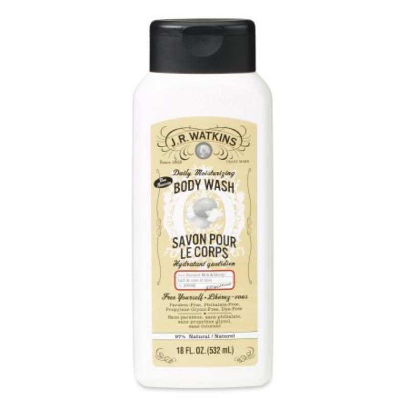 JR Watkins Coconut Milk & Honey Body Wash, 18 Fl Oz
