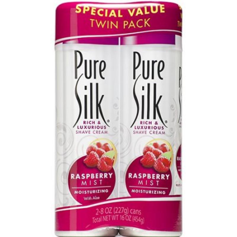 Pure Silk Raspberry Mist Shave Cream for Women (Special Value Twin Pack), 16 OZ, 2 Count