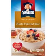 Quaker Maple & Brown Sugar Instant Oatmeal, 15.1 oz