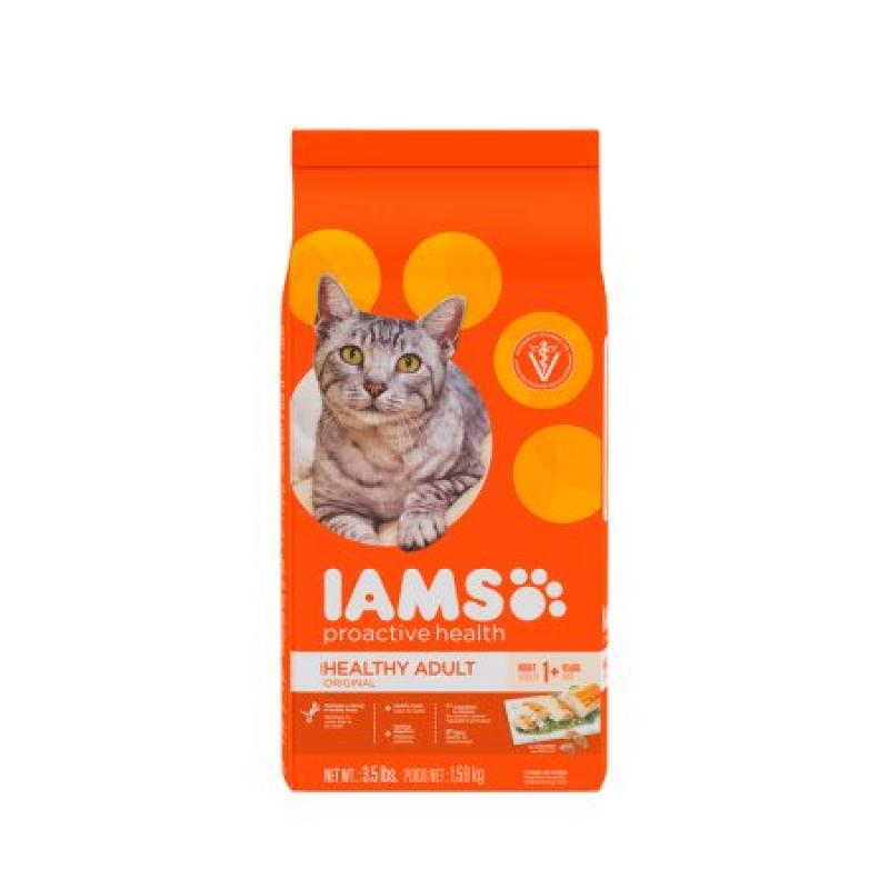 IAMS PROACTIVE HEALTH HEALTHY ADULT ORIGINAL with Chicken Dry Cat Food 3.5 Pounds