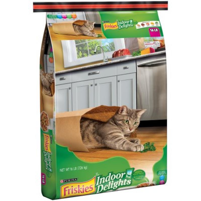 Purina Friskies Indoor Delights Cat Food 16 lb. Bag
