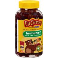 L&#039;il Critters Dietary Supplement Immune C Plus Zinc & Echinacea Gummy Bears, 190ct