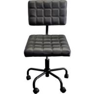 Urban Shop Quilted Computer Chair, Black