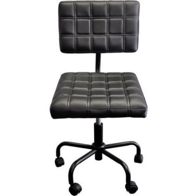 Urban Shop Quilted Computer Chair, Black
