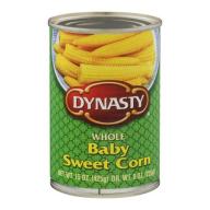 Dynasty Whole Baby Sweet Corn, 15.0 OZ