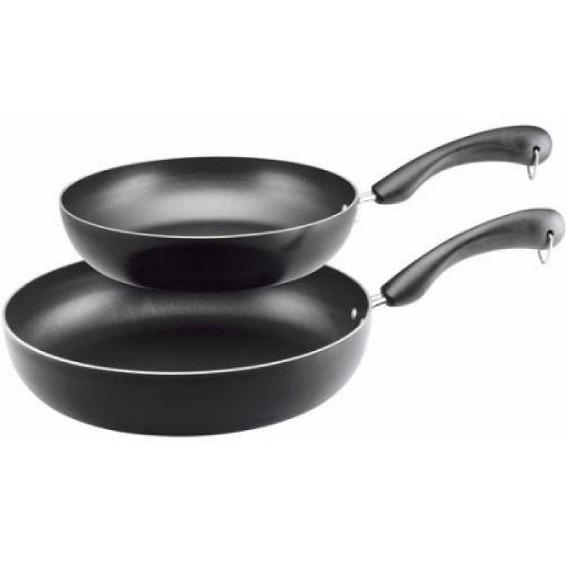 Farberware Easy Clean Dishwasher Safe Aluminum Nonstick Twin Pack 10-1/2" and 12" Skillets