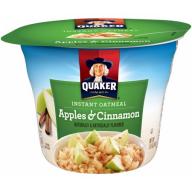 Quaker® Apples & Cinnamon Instant Oatmeal 1.51 oz. Cup