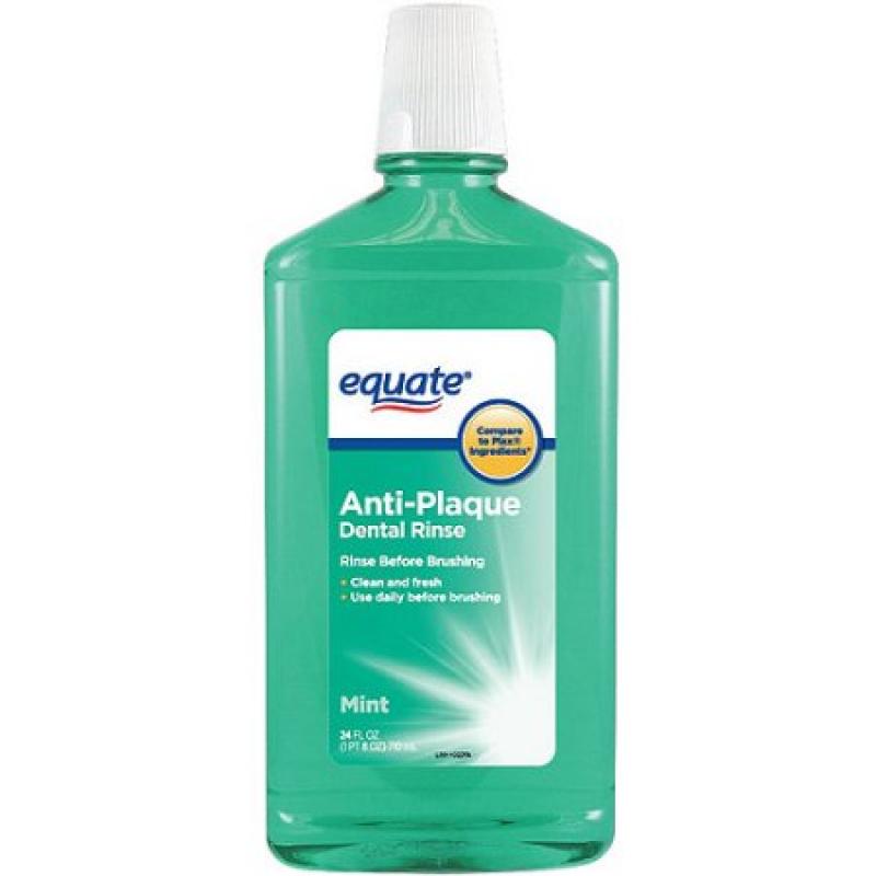 Equate Anti-Plaque Mint Dental Rinse, 24 fl oz