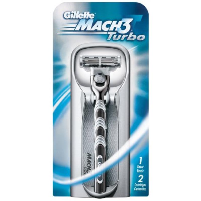 Gillette® Mach3® Turbo Razor 3 pc Pack