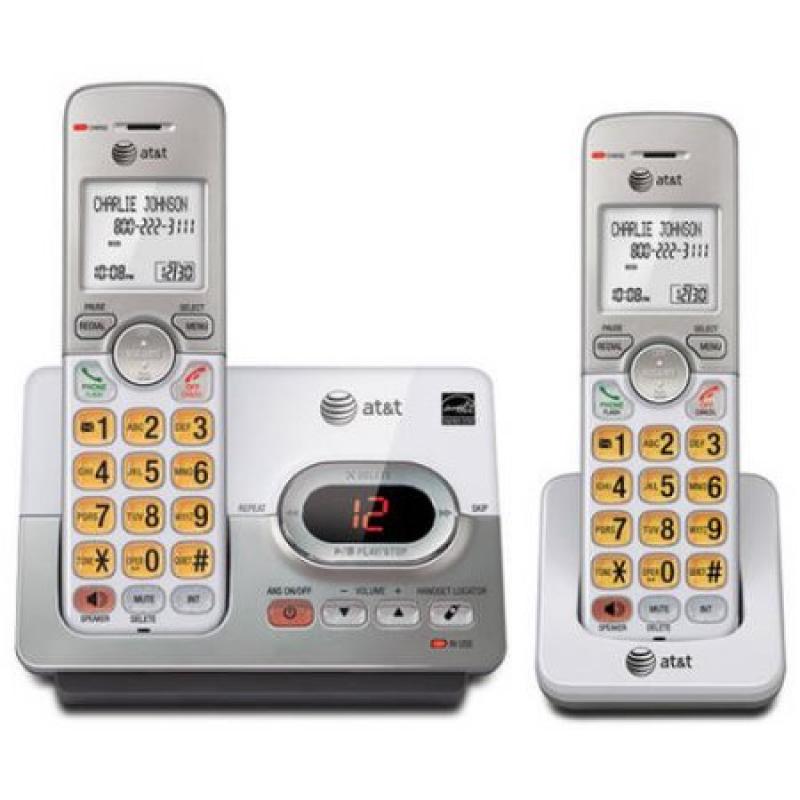 AT&T EL52203 DECT 6.0 2-Handset Cordless Answering System with Caller ID/Call Waiting