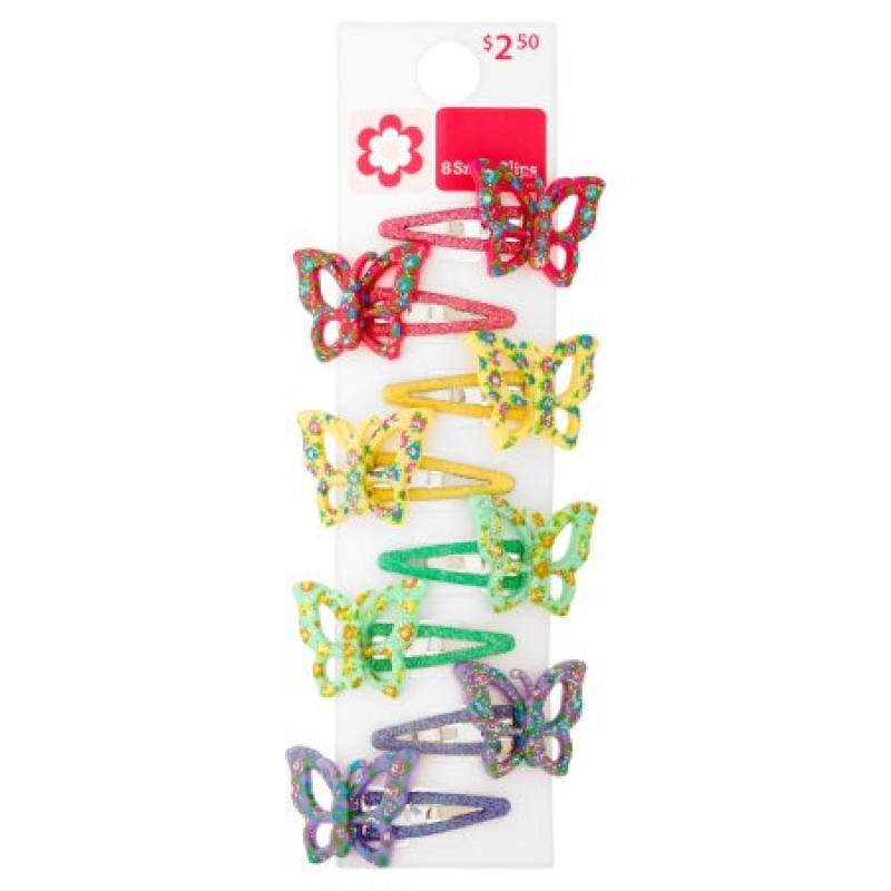 Fantasia Butterfly Snap Clips, 8 count