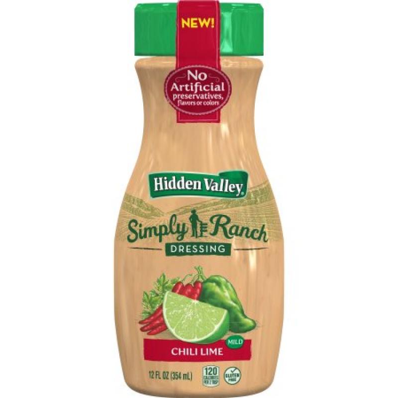 Bottled Hidden Valley Simply Ranch Salad Dressing Chili Lime, 12 fluid oz
