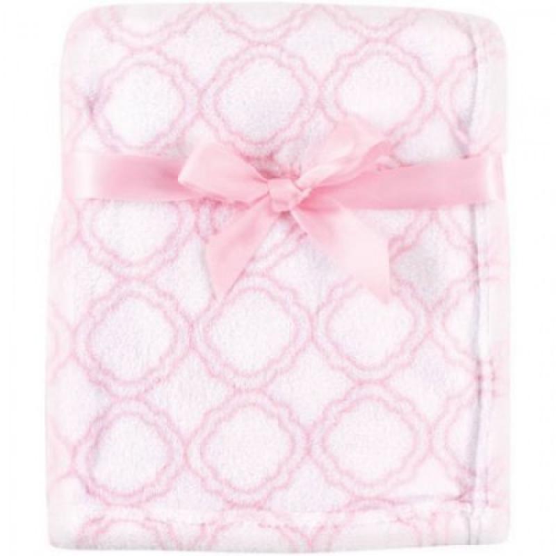 Luvable Friends Baby Boy and Girl Coral Fleece Blanket - Lattice