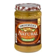 Smucker&#039;s Natural Peanut Butter Chunky, 26.0 OZ