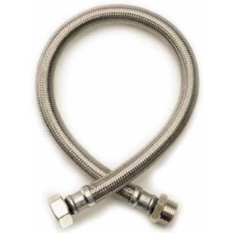 Fluidmaster B1F16 3/8" x 1/2" x 16" Braided Stainless Steel Faucet Connectors